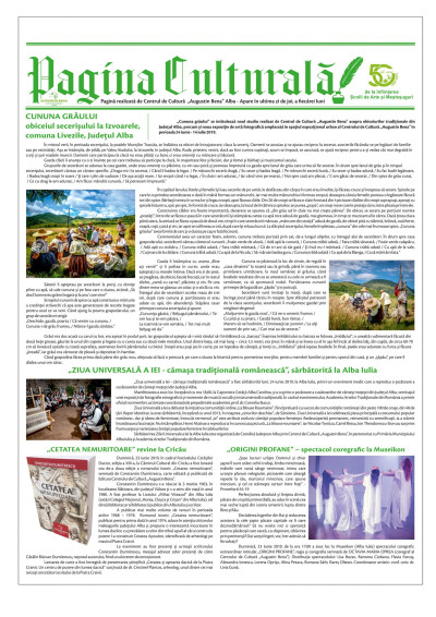 Pagina culturală
