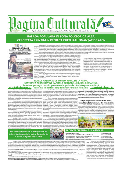 Pagina culturală